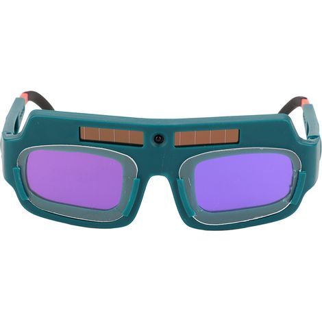 Lunettes de soudage à obscurcissement automatique solaire, Protection contre l'arc et la lumière forte, lunettes à gradation, vert foncé (1/5)