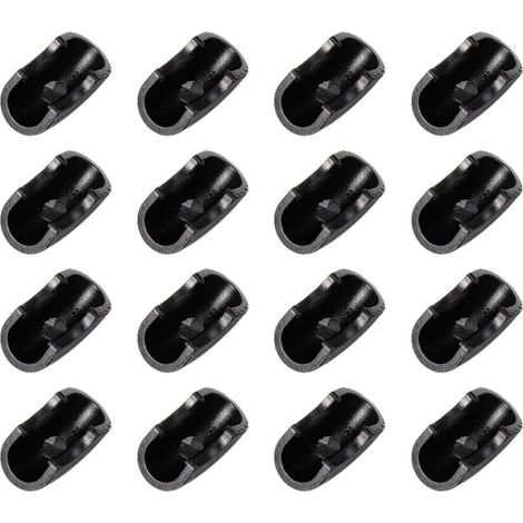 Mobestech Protections de pieds table, embouts en caoutchouc noir forme (1/5)