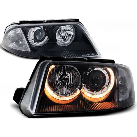 Paire de feux phares VW Passat 3BG de 2000 a 2005 angel eyes noir-27362010 (1/4)