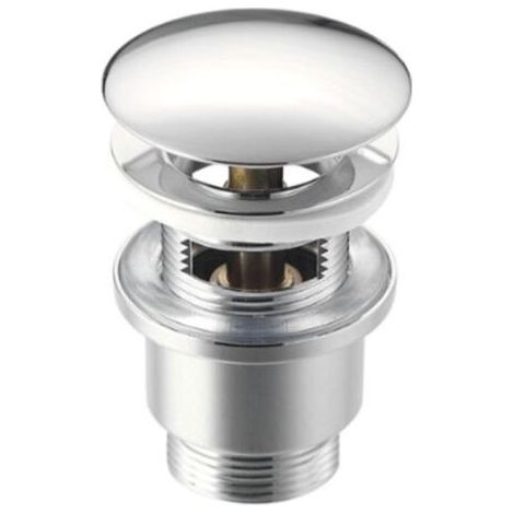 1 bonde pop-up pour lavabo avec trop-plein, G1"1/4, Ø44-46 mm, épaisseur sous-table 26-45 mm, finition chromée (1/5)