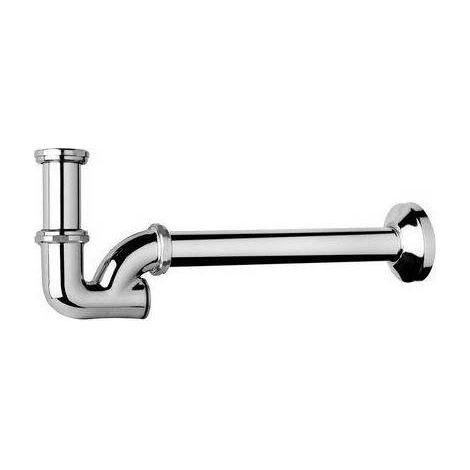 SIFONE AD U IN OTTONE CROMATO Misura: 1" x 26