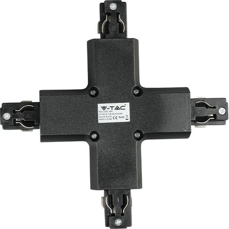 Stromschienen 4 - X - Verbinder Schwarz Vtac 3526 (1/3)