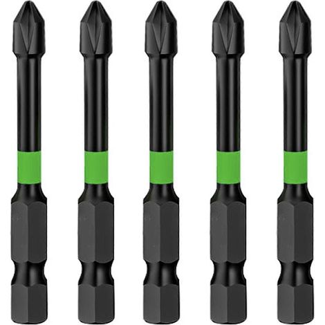 Ensemble de 5 embouts de vissage à percussion portables pour projets de bricolage-65mm (1/5)