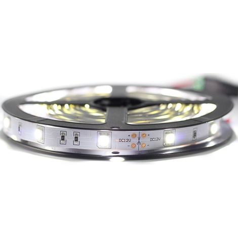 Sysled – Ruban LED professionnel 5050 – 30 LED/m – 5 mètres blanc froid IP20 – 390 lumens/m – Angle de diffusion 120° – Durée de vie 50 000 heures