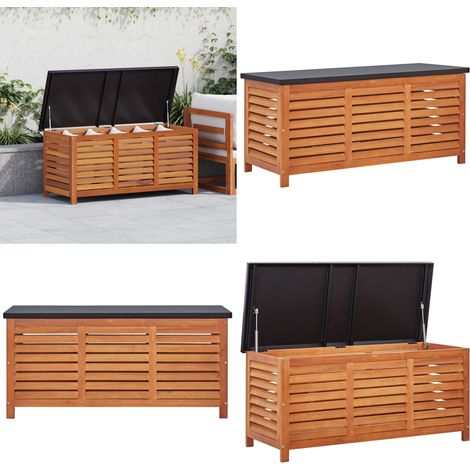 Cassapanca da Giardino 117x50x55 cm in Massello di Eucalipto - Cassapanca in legno - Cassapanca in eucalipto