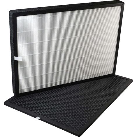 vhbw 2-teiliges Filter-Set kompatibel mit Marreal AP5001B Luftreiniger - HEPA-Filter, Aktivkohlefilter