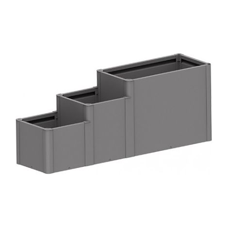 JARDINERA METALICA DAVINCI VERSION 3 BIOHORT COLOR GRIS OSCURO METALICO (1/5)
