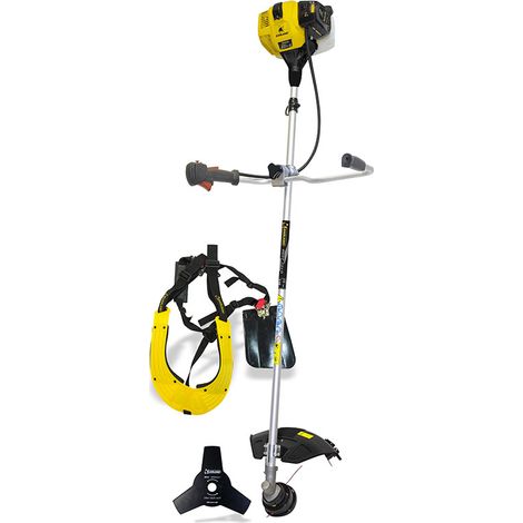 Garland – Débroussailleuse thermique 51,7 cm3 1,4 kW – Moteur 2 temps à faibles émissions – Tête nylon 2 fils – Pour terrains accidentés (1/5)
