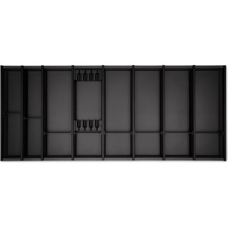 Cuisio Besteckeinsatz 1200 mm Transluzent-anthrazit für Blum Legrabox 473 mm