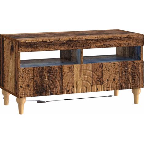 LED-TV-Schrank Altholz Holzwerkstoff vidaXL (1/5)