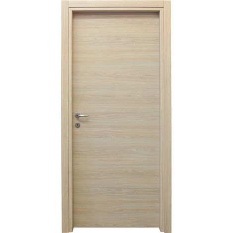 Porta per Interno a Battente in Rovere Sbiancato 2100X800 mm - SOLO PANNELLO