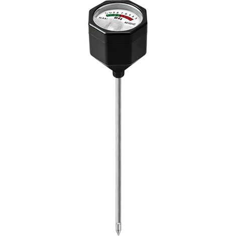 Sonde Métallique Testeur Acidité pour sol Pile Sonde Métallique Lecture précise pH 3-11, sonde unique pour robuste, interface simple, pour idéal jardiniers amateurs (1/5)
