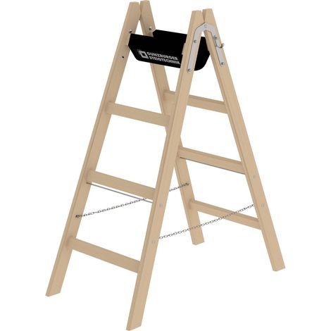 Günzburger Steigtechnik Escabeau en bois 2 x 4nombre de barreaux - 033208 (1/3)