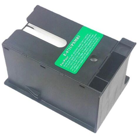 Boîte de récupération d'encre usagée T6711 pour imprimantes Epson L1455, WF7110, WF7610 et WF7111. (1/5)