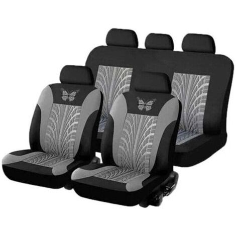 Housse Siege Voiture , Ensemble de Housses de Siège Auto Universelle ,Couvre Sieges pour Avant et Arrière Grise (1/4)