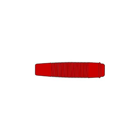 Connecteur Isole Pour Broche ,4mm - Rouge (kun30) (1/3)