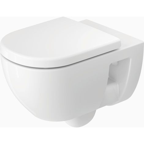 WC suspendu Duravit D-Code, à fond creux, rimless, 370x570x360mm,