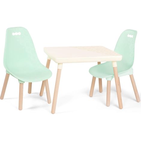 Ensemble Table et Chaise - Mint - Ensemble Table et Chaise pour Enfants - Pieds en Bois - Meubles pour Enfants - 3 Ans et + (1/5)