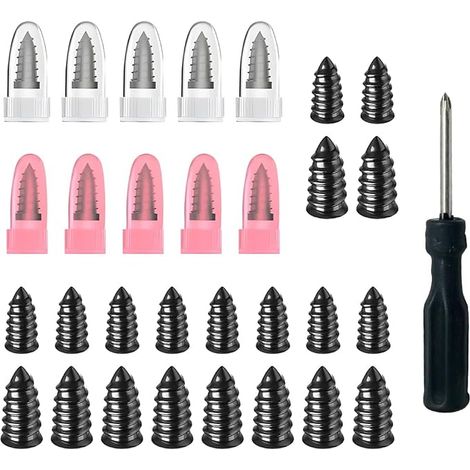 Kit Reparation Pneu Voiture, 30 Clous en Caoutchouc, Vis Anti Crevaison (1/2)