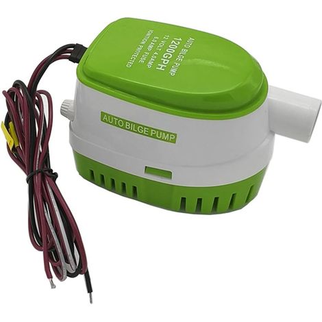 Pompe De Cale Automatique DC 12V/24V 1200/1100GPH, À Eau Submersible For Bateau, Électrique For Bateaux Débit Pression Adaptés Diverses Applications(750GPH 12V) (1/5)
