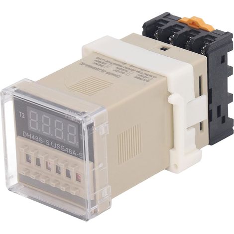 Relais temporisé Numérique Réglable, 0,1 S à 99 H (AC220V) (1/5)