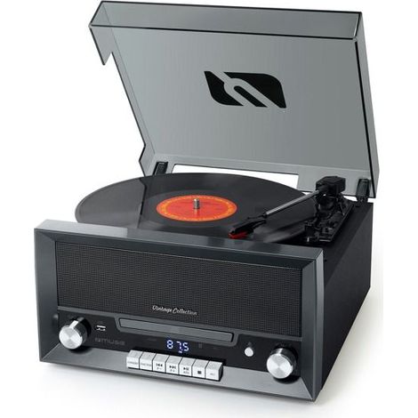 Plattenspieler - MUSE - MT-110 DS - 3 Geschwindigkeiten - Bluetooth - USB-Anschluss (1/2)