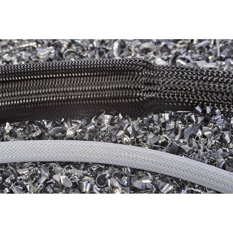 [NEUWERTIG] B-Ware HellermannTyton Geflechtschlauch HEGPA6640-PA66-BK halogenfrei 30-44mm 50m