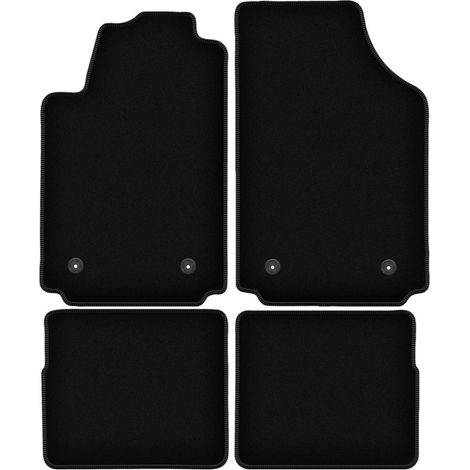 Alfombrillas de terciopelo negro BASIC para Audi A2 hatchback (2000-2005) (1/5)