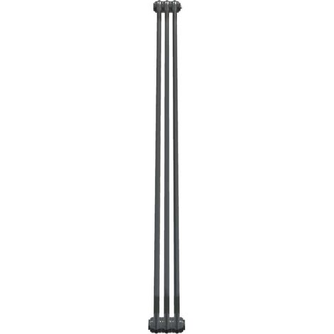 Bircham - Bare Metal Lacquer 2 Column Radiator H1800mm  x W161mm