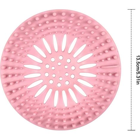 Lot de 4 filtres à cheveux en silicone, passoire d'évier, bonde de vidange