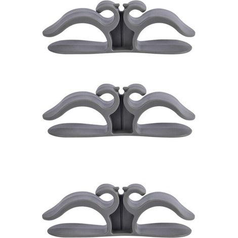 Organisateur de cordon de cuisine, 9,6 x 3 cm, petit enrouleur de cordon multifonctionnel pour appareils de cuisine, gris, 3 pièces. (1/5)