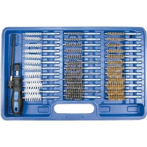 Estuche 38 cepillos metálicos / plásticos JBM