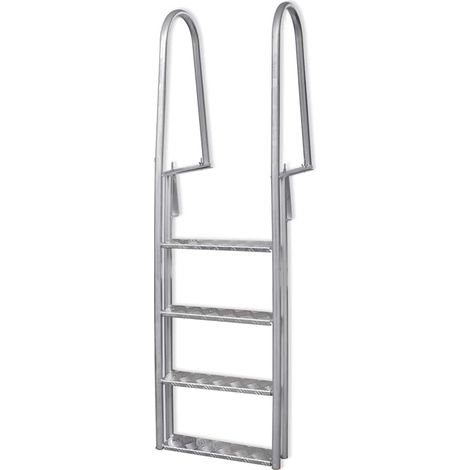 Échelle de piscine/quai à 4 marches Aluminium 167 cm (1/5)