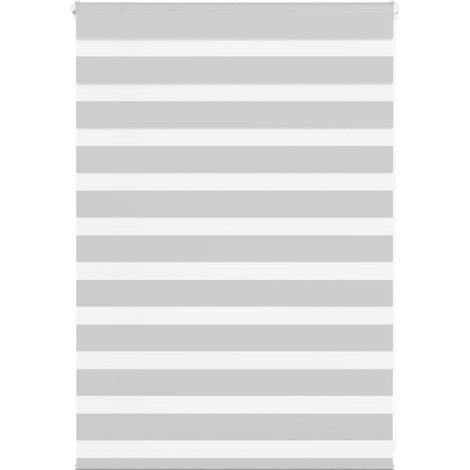 Doppelrollo Hellgrau 100x100 cm Stoffbreite 95,9 cm Polyester
