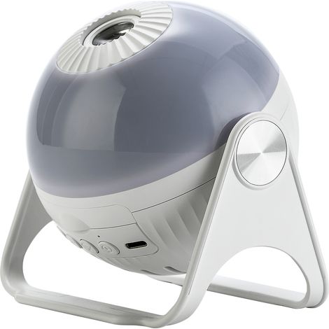 Lámpara proyector de estrellas LED giratoria con altavoz Bluetooth y mando a distancia, ideal como luz nocturna o juguete para niños. (1/5)