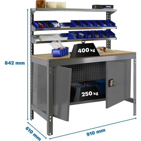 Simonrack Simonwork BT1 metallischer Schrank grau funktional