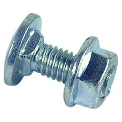 Boulon de cornière tête ronde collet carré réduit zingué - 6 x 16 mm - BIVI (1/2)