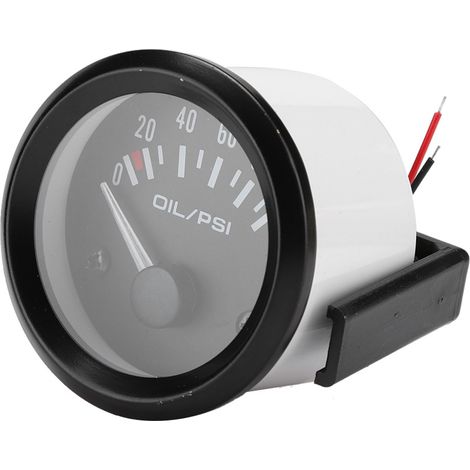 Indicateur de pression d'huile électromagnétique universel pour voiture, 52 mm/2 po, 12 V, compteur modifié automatiquement (1/4)