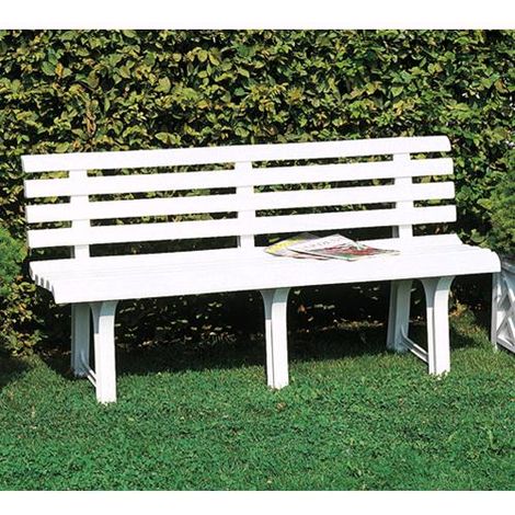 PANCHINA da giardino in RESINA Mod. PROCIDA 150X51X73H cm Made in Italy