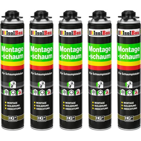 IsolBau Pistol Mounting Foam B2 Montageschaum 5 x 750 ml (1/5)