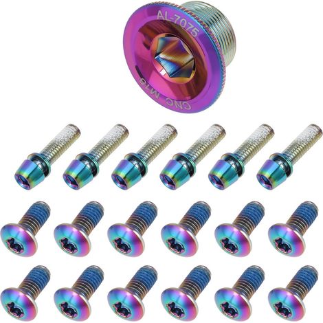 Kit de Vis Vélo Arc-en-Ciel pour Route et Montagne Inclut Vis M5x10 et M5x18 Compatible avec Vélos de Route et de Montagne (1/5)