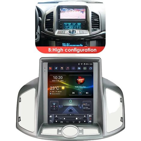 Autoradio, touchscreen, sistema di navigazione, compatibile con Chevrolet Captiva 2011 - 2017, S8 (8G 128G) AI (B) (1/2)
