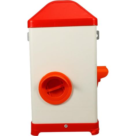 Mangeoire pour Volailles en PP Blanc Structure Stable et Protection Solaire, pour Poulets et Pigeons en Extérieur (1/5)