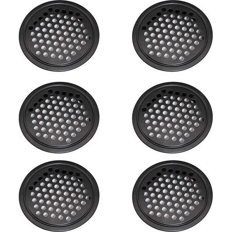 Grille d’aération VMC 60 mm – Lot de 6 pièces en acier inoxydable étanche et désodorisant pour armoires et salles de bain (1/5)