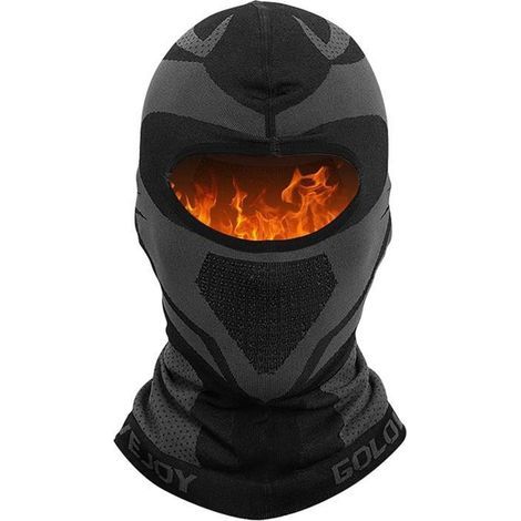 Cagoule Moto Noir Balaclava Ski Cyclisme Masque Motocross VTT ,Respirant Cache-Cou Chaud Masque Vent Au Chaud Taille Universelle (1/4)