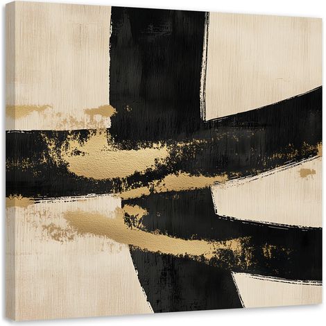 Quadro su tela, Arte astratta Beige Loft industriale - 30x30 (1/3)
