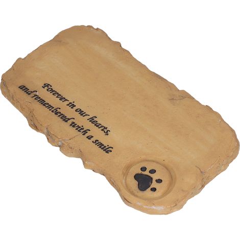 Stèle Commémorative pour Animaux Résistante aux Intempéries, Pierre Tombale pour Jardin Extérieur, Décoration de Pelouse et Parterre Sable