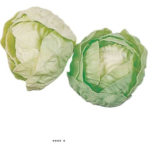 Laitue salade artificielle verte X 2 en Plastique soufflé D 100 mm (1/3)