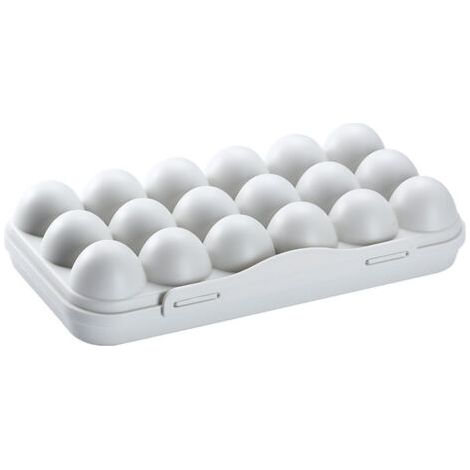 PA 12 Gitter Eieraufbewahrungsbox mit Deckel, 12 Gitter Eierbox PP Eierbox Eierablage Eierhalter für 12 Eier Eieraufbewahrungsbehälter (1/5)