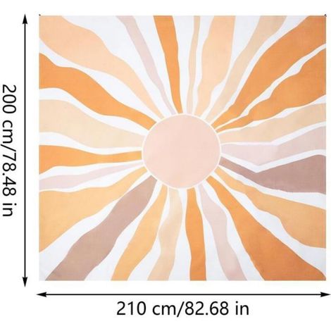 Couverture De Plage - 100 X 200 Cm - Anti-Uv - Hydrofuge - Résistante Au Sable - 1 Pièce (1/5)